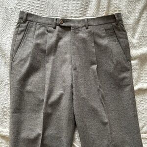 Ermenegildo Zegna 90% Wool 10% Cashmere Flannel Dress Pants Made in Portugal